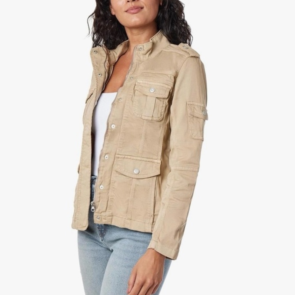 Kensie Light Pink‎ Denim Utility Jacket Size Large Girls